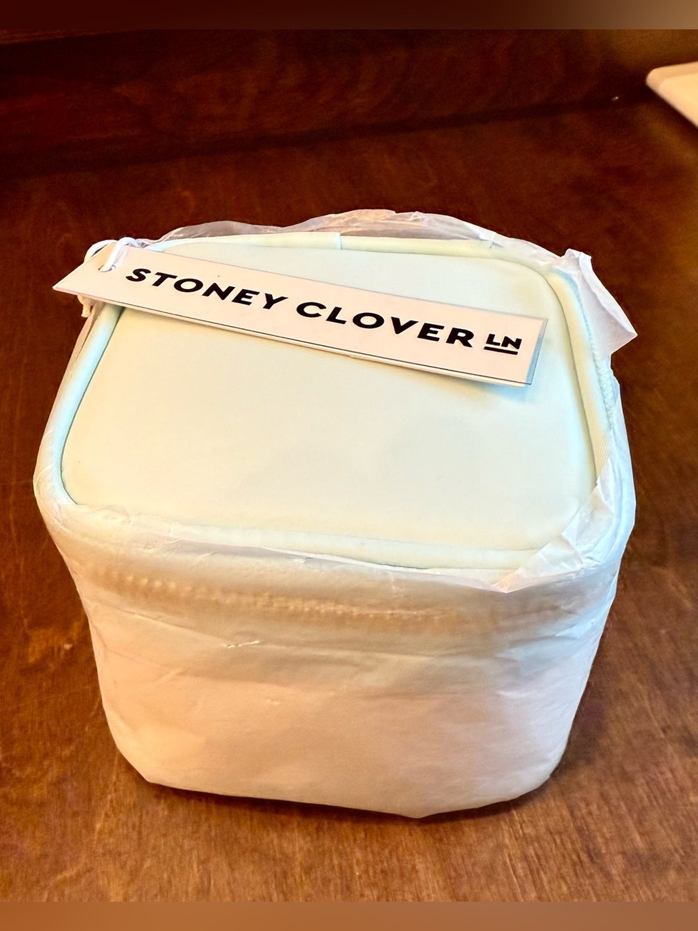 NWT Stoney Clover Lane Clear Mini Open Top Pouch ~ Sky